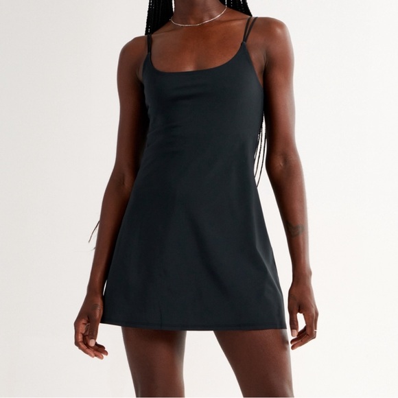 Abercrombie Traveler Exercise Mini Dress Onyx Black Small S - Picture 2 of 5